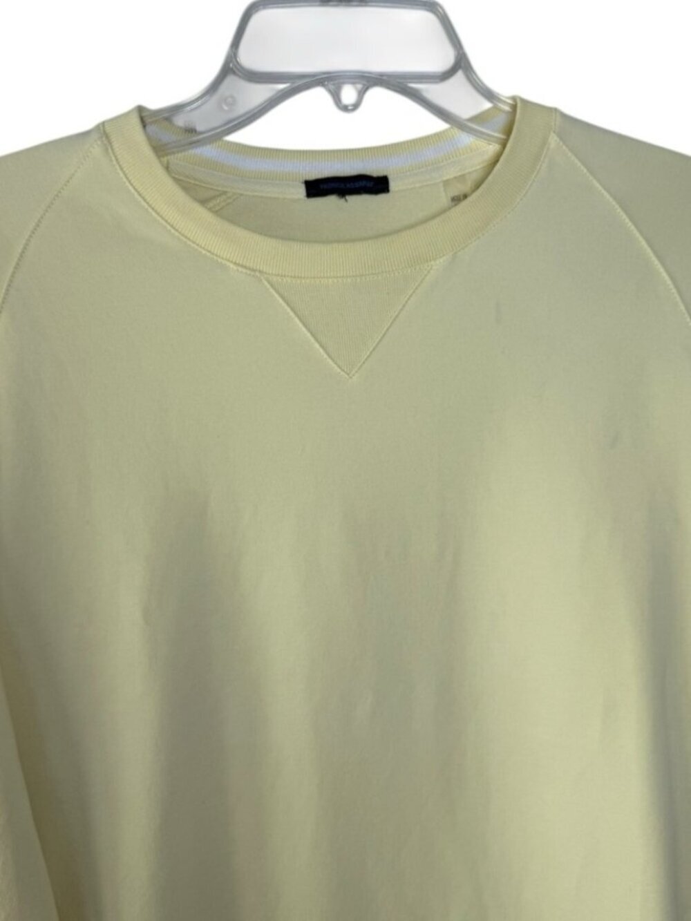 Patrick Assaraf Crewneck Sweater Men’s Size Medium Yellow Pima Cotton - Picture 4 of 8
